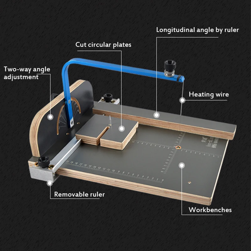 100-240V Household Lightweight - đánh giá và giá Hot Wire Foam Cutting Table Machine