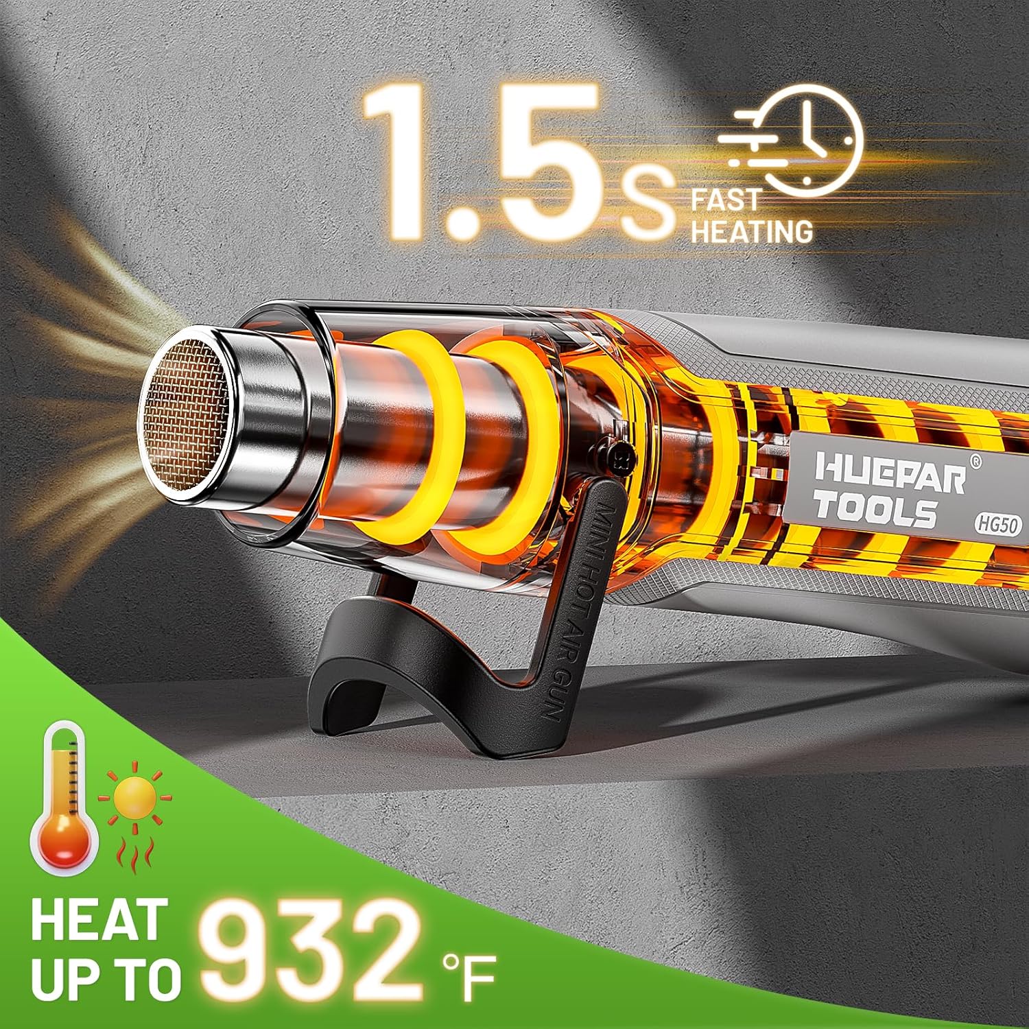 500W Electrical Mini Heat Gun  - đánh giá và giá Craft Heat Gun Dual Temperature Shrink