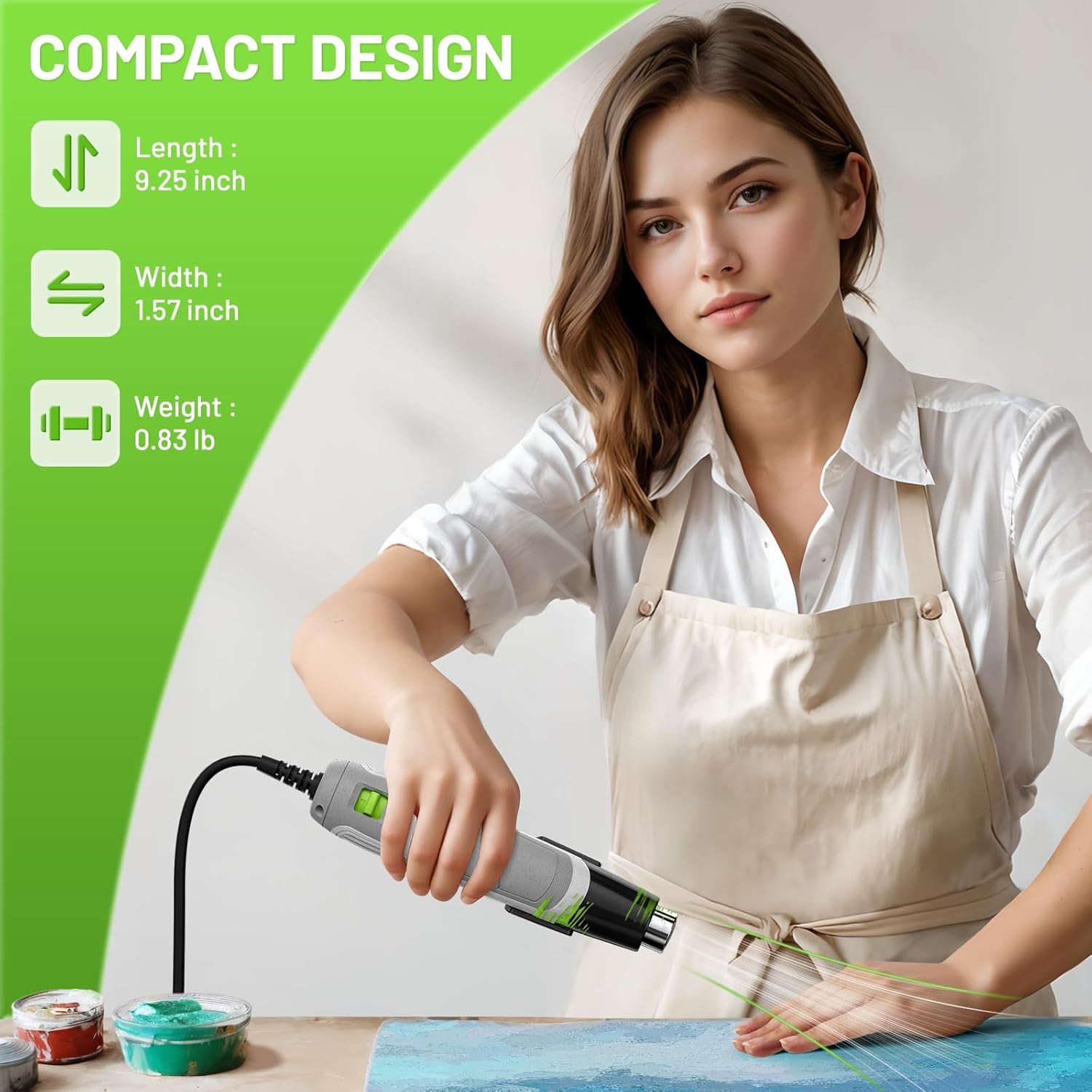 500W Electrical Mini Heat Gun  - đánh giá và giá Craft Heat Gun Dual Temperature Shrink